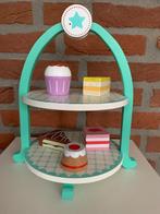 Etagere met 5 gebakjes, Kinderen en Baby's, Speelgoed | Houten speelgoed, Ophalen of Verzenden, Zo goed als nieuw, Overige typen