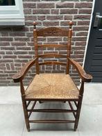 Antieke Houten Stoel met Riet, Ophalen