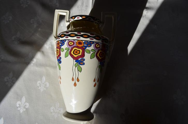 art deco vaas- Boch, Antiek en Kunst, Curiosa en Brocante, Ophalen of Verzenden