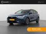 Ford Focus Wagon 1.0 EcoBoost Hybrid ST Line X, Auto's, Ford, Adaptive Cruise Control, Blauw, Origineel Nederlands, Handgeschakeld