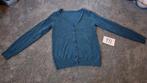 vest/trui, maat M, blauw met knoopjes, Ophalen of Verzenden, Zo goed als nieuw, Maat 38/40 (M), Blauw