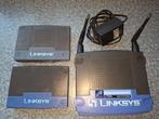 Linksys WiFi acces-point/router en 2x switch, Computers en Software, Accesspoints, Ophalen of Verzenden, Gebruikt