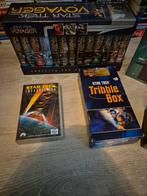 Star Trek verzameling oa Voyager box + Tribble, Cd's en Dvd's, VHS | Film, Alle leeftijden, Ophalen of Verzenden, Zo goed als nieuw