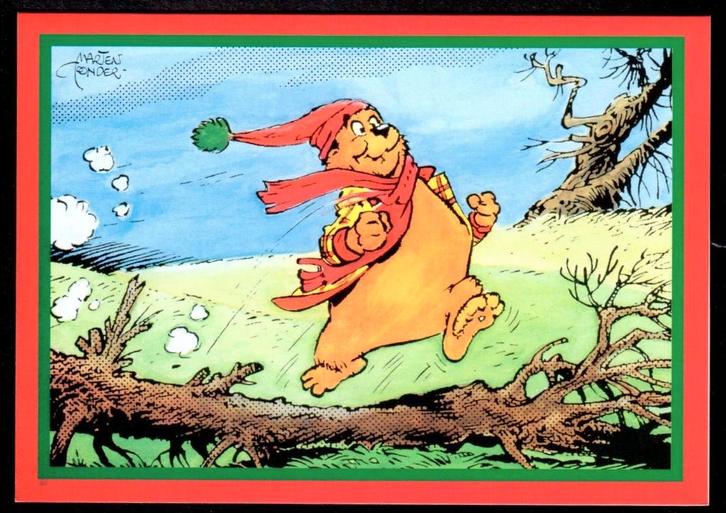 Bommel en Tom Poes - Wenskaart Kerst en Nieuwjaar - C, Verzamelen, Stripfiguren, Zo goed als nieuw, Overige typen, Olivier B, Bommel en Tom Poes