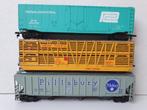 USA H0 Goederenwagens 3 stuks Bachmann+Mehano+?? t.e.a.b., Hobby en Vrije tijd, Modeltreinen | H0, Overige merken, Gebruikt, Gelijkstroom of Wisselstroom