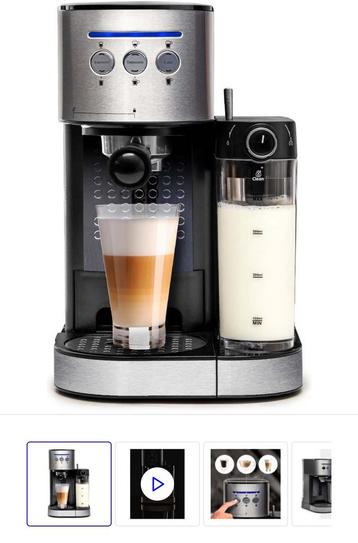 Blumill koffiemachine met automatische melk opschuimer 