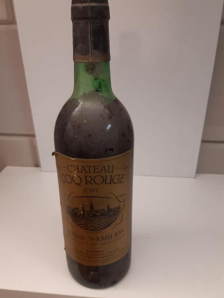 Château Coq Rouge 1981 Lussac St-Emilion, Verzamelen, Wijnen, Gebruikt, Rode wijn, Frankrijk, Vol, Ophalen