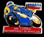 Yamaha- 1989 C.Sarron 3e Champ.du Monde 500 pin, Verzenden, Nieuw, Transport, Speldje of Pin