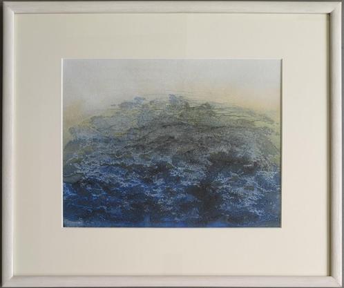 Eric Hirdes – ingelijste gemengde techniek, Antiek en Kunst, Kunst | Schilderijen | Abstract, Ophalen