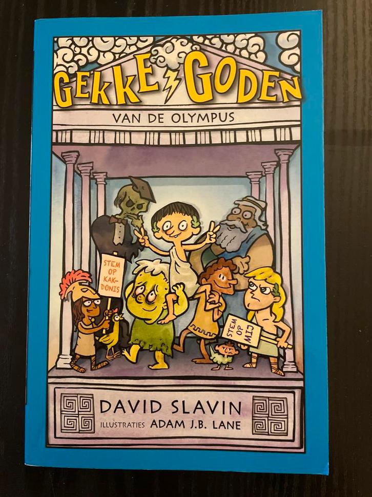 Gekke Goden van de Olympus - David Slavin, Boeken, Kinderboeken | Jeugd | onder 10 jaar, Zo goed als nieuw, Fictie algemeen, Ophalen of Verzenden