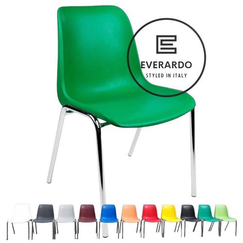 Kantinestoel Helene groen kuipstoel Helene stapelstoel, Huis en Inrichting, Stoelen, Nieuw, Vijf, Zes of meer stoelen, Kunststof