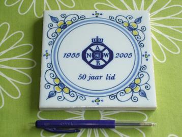 ANWB tegel 50 jaar lid 1955 - 2005 beschikbaar voor biedingen