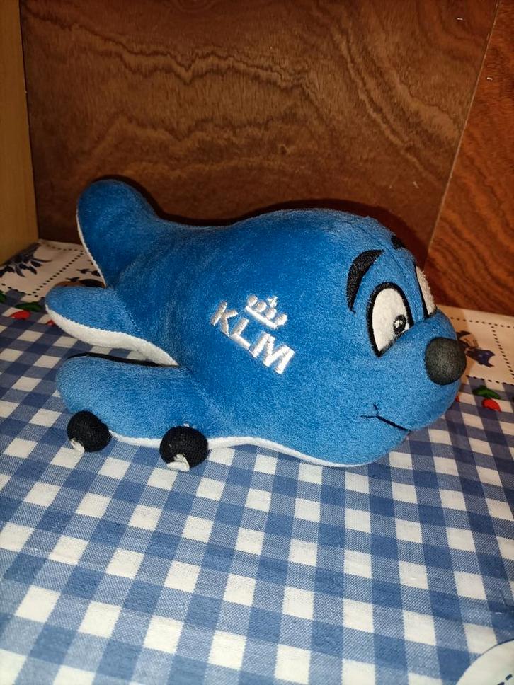 KLM vliegtuig knuffel 24 cm groot, Kinderen en Baby's, Speelgoed | Knuffels en Pluche, Zo goed als nieuw, Overige typen, Ophalen of Verzenden