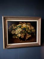 Bloemenschilderij Ph. Goedvriend met Vergulde Lijst, Ophalen of Verzenden