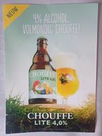Chouffe Lite 4 % Bier Poster nieuw !!!, Ophalen of Verzenden, Nieuw, Reclamebord, Plaat of Schild, Overige merken