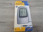 Weerstation met klok en thermometer, Ophalen of Verzenden, Zo goed als nieuw, Weerstation