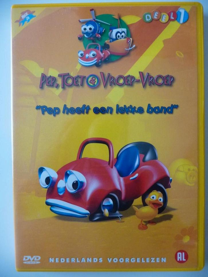 16P: Pep, toet en vroep-vroep Pep heeft een lekke band, Cd's en Dvd's, Dvd's | Tekenfilms en Animatie, Zo goed als nieuw, Amerikaans