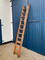 Oude houten bibliotheektrap zoldertrap molenaarstrap 300cm, Ophalen of Verzenden