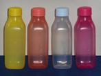 Tupperware Ecofles / Eco Fles Vierkant 500 ml., Huis en Inrichting, Keuken | Tupperware, Nieuw, Ophalen of Verzenden, Geel