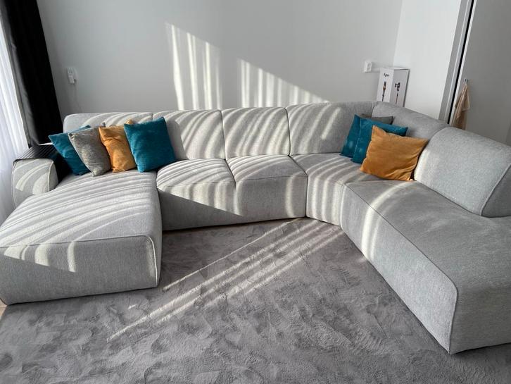 Bankstel, Huis en Inrichting, Banken | Bankstellen, Zo goed als nieuw, Hoekbank, Vierpersoons of meer, 300 cm of meer, Minder dan 75 cm