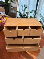 Wooden organizer, minidrawer, miniladekast. IKEA MOPPE, Huis en Inrichting, Kasten | Ladekasten, Ophalen, Gebruikt, 50 tot 100 cm