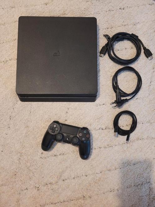 Ps4 slim, Spelcomputers en Games, Spelcomputers | Sony PlayStation 4, Zo goed als nieuw, Slim, Met 1 controller, Ophalen of Verzenden