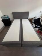 Boxspring 140x200, Huis en Inrichting, Slaapkamer | Boxsprings, Tweepersoons, Zo goed als nieuw, 200 cm, Grijs