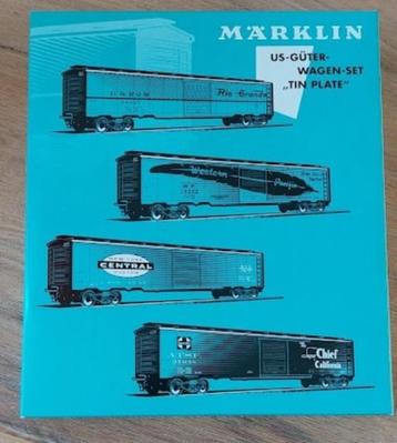Marklin 45712 Amerikaanse tinplate wagonset beschikbaar voor biedingen