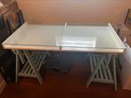 Ikea bureau met glasplaat, Ophalen, Gebruikt
