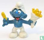 Patatsmurf (Smulsmurf), Verzamelen, Smurfen, Ophalen of Verzenden, Smulsmurf, Poppetje, Figuurtje of Knuffel