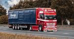 TEKNO  SCANIA NGR HIGHL4X2 MET SCHUIFZEILENOPL PENNINGS, Ophalen of Verzenden, Nieuw, Bus of Vrachtwagen, Tekno