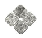 Nederland lot met 4 x 5 cent 1940, Postzegels en Munten, Munten | Nederland, Ophalen of Verzenden, Koningin Wilhelmina, 5 cent
