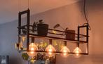 Hanglamp industrieel rek, Huis en Inrichting, Lampen | Hanglampen, Ophalen, Gebruikt, Metaal, Minder dan 50 cm