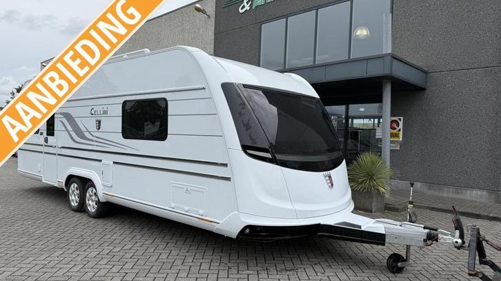 Tabbert Cellini 655 DF TABBERT PREMIUM VOORDEEL, Caravans en Kamperen, Caravans, Bedrijf, tot en met 4, 2000 kg en meer, Rondzit