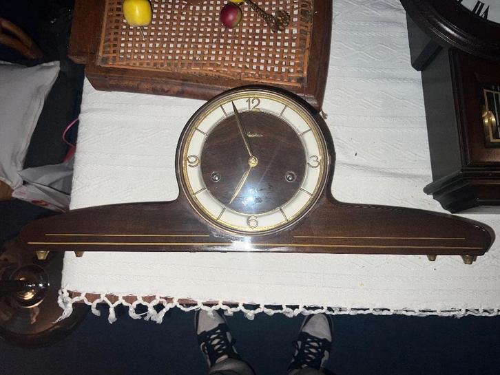 Vintage Mauthe Schoorsteenmantelklok (Jaren '40-'50), Antiek en Kunst, Antiek | Klokken, Ophalen of Verzenden