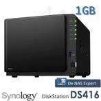NAS Synology DS416 1GB refurbished, Computers en Software, Info@synology.com, Synology, Refurbished, Ophalen of Verzenden