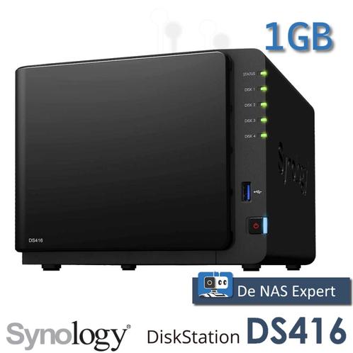 NAS Synology DS416 1GB refurbished, Computers en Software, NAS, Refurbished, Ophalen of Verzenden