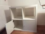 witte ikea kallax kast met 2 deuren., Huis en Inrichting, Kasten | Boekenkasten, Ophalen, 50 tot 100 cm, Zo goed als nieuw, Minder dan 100 cm