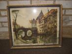 drukzeef oudje    Pont Malines, Antiek en Kunst, Kunst | Schilderijen | Klassiek, Ophalen of Verzenden