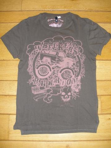 H&M DIVIDED t- shirt donker grijs maat XS beschikbaar voor biedingen