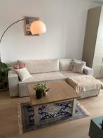 Beige Hoekbank / Slaapbank - Zo Goed Als Nieuw!, Huis en Inrichting, Ophalen, Hoekbank, Zo goed als nieuw, Stof