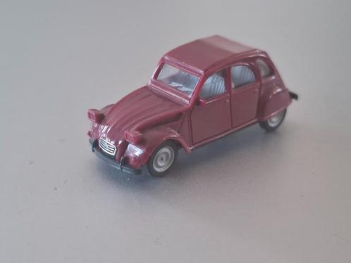 1:87 Citroën 2CV Eend donkerrood Herpa € 6,5, Hobby en Vrije tijd, Modelauto's | 1:87, Zo goed als nieuw, Auto, Herpa, Verzenden