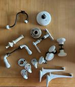 Antieke emaille en porseleinen deurklinken, haken, knoppen, Doe-het-zelf en Verbouw, Hang- en Sluitwerk, Ophalen, Gebruikt, Overige materialen