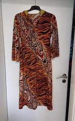 Lange jurk in tijgerprint, Ophalen of Verzenden, Zo goed als nieuw, Maat 42/44 (L), Carnaval