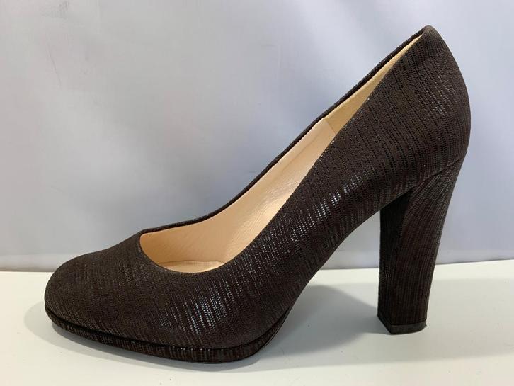 Peter Kaiser, maat 38.5 Bruine pumps met subtiele glinster, Kleding | Dames, Schoenen, Zo goed als nieuw, Schoenen met hoge hakken