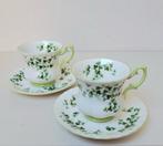 Royal Albert Shamrock porseleinen koffiekopjes / theekopjes, Ophalen of Verzenden