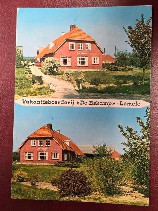 Oude Vakantiekaart De Eskamp - Lemele bij Ommen, Verzamelen, Ansichtkaarten | Nederland, Gelopen, 1960 tot 1980, Ophalen of Verzenden