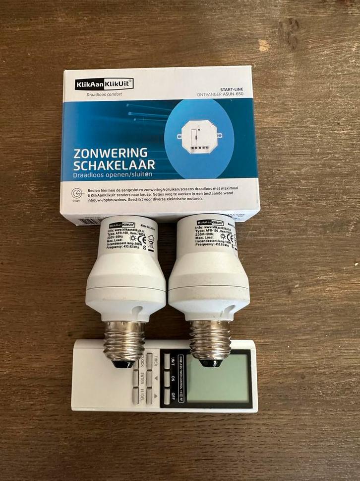 Klik Aan Klik Uit Set, Doe-het-zelf en Verbouw, Elektra en Kabels, Gebruikt, Ophalen of Verzenden