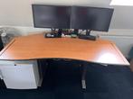 Elektrisch buro -zit en staan functie te koop, Receptie of Entree, Ophalen, Gebruikt, Bureau