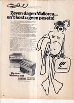 Retro reclame 1974 Eminent Solina orgel op naar Mallorca, Overige typen, Ophalen of Verzenden